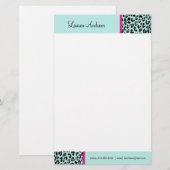 Leopard Print Briefpapier (Voorkant / Achterkant)