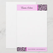 Leopard Print Briefpapier (Voorkant / Achterkant)
