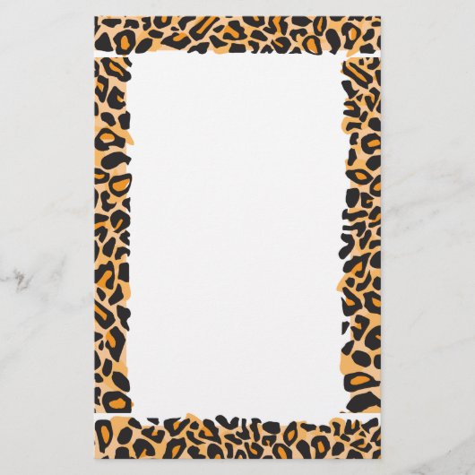 Leopard Print Briefpapier (Voorkant)