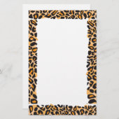 Leopard Print Briefpapier (Voorkant / Achterkant)