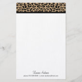 Leopard Print Briefpapier (Voorkant)