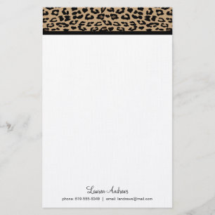 Leopard Print Briefpapier