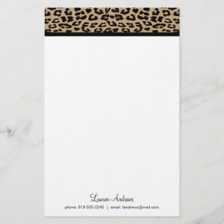 Leopard Print Briefpapier