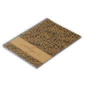 Leopard Print Brown en Black Persoonlijk Notitieboek (Linkerzijde)
