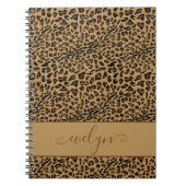 Leopard Print Brown en Black Persoonlijk Notitieboek (Voorkant)
