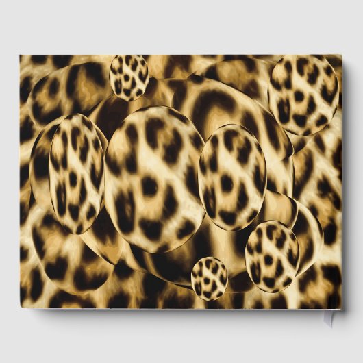 Leopard Print bruiloft gastenboek (Achterkant)