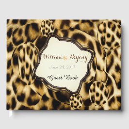 Leopard Print bruiloft gastenboek