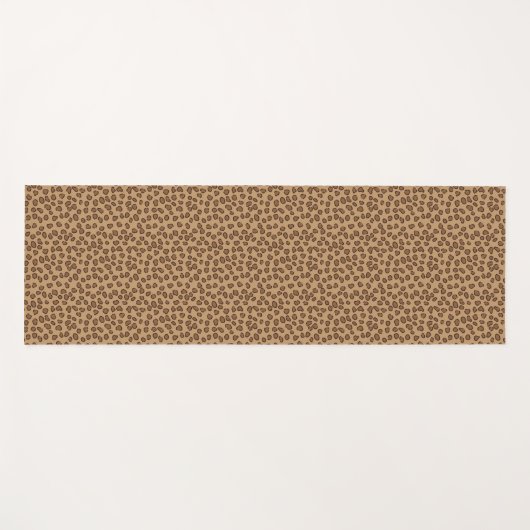 Leopard Print Bruin patroon Yogamat (Voorkant (horizontaal))