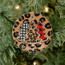 Leopard Print, Buffalo Pset, kerstbomen