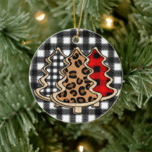 Leopard Print, Buffalo Pset, kerstbomen