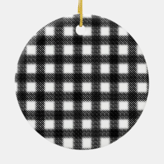 Leopard Print, Buffalo Pset, kerstbomen Keramisch Ornament (Achterkant)