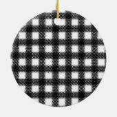 Leopard Print, Buffalo Pset, kerstbomen Keramisch Ornament (Achterkant)