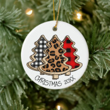 Leopard Print, Buffalo Pset, kerstbomen