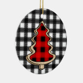 Leopard Print, Buffalo Pset, kerstbomen Keramisch Ornament (Rechts)