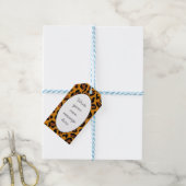 Leopard Print Cadeaulabel (Met Touw)