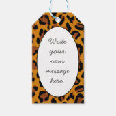 Leopard Print Cadeaulabel (Voorkant)