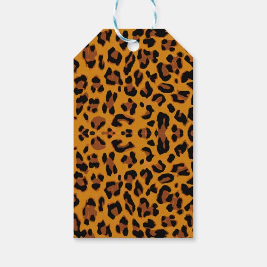 Leopard Print Cadeaulabel (Achterkant)