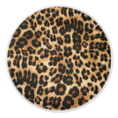 Leopard Print Ceramic Cabinet Knop (Voorkant)
