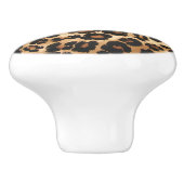 Leopard Print Ceramic Cabinet Knop (Zijkant)