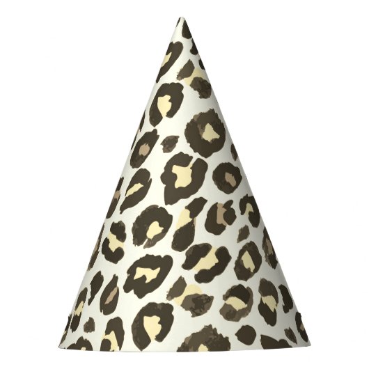 Leopard print cheetah dierlijk blad feesthoedjes (Voorkant)