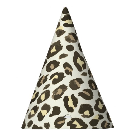 Leopard print cheetah dierlijk blad feesthoedjes (Rechts)