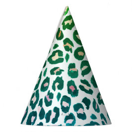 Leopard print cheetah dierlijk blad feesthoedjes