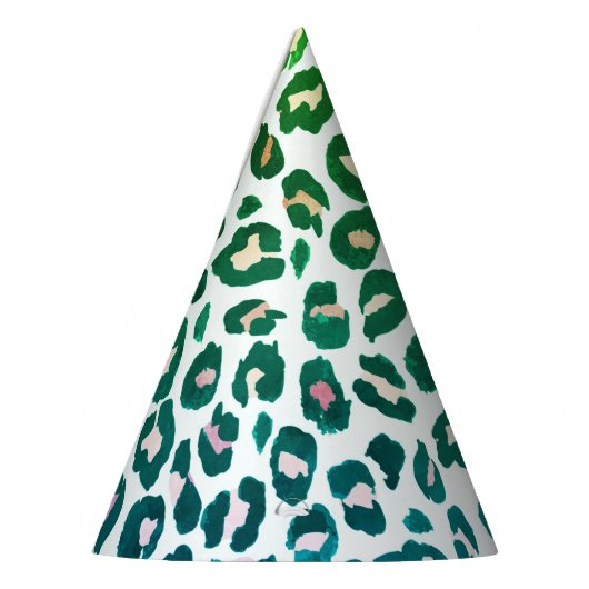 Leopard print cheetah dierlijk blad feesthoedjes (Links)