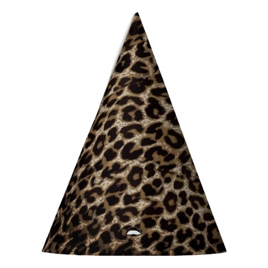 Leopard print cheetah dierlijk blad feesthoedjes (Links)
