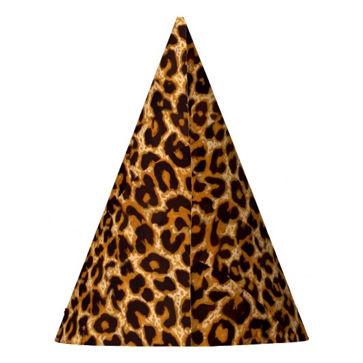 Leopard print cheetah dierlijk blad feesthoedjes (Achterkant)