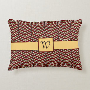 Leopard Print Chevron Accent Pillow Kussen