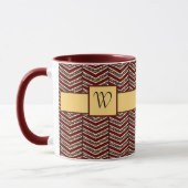 Leopard Print Chevron Mok (Links)