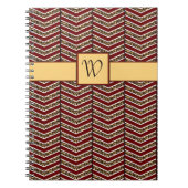 Leopard Print Chevron Notitieboek (Voorkant)