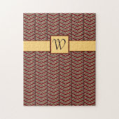 Leopard Print Chevron Puzzel Legpuzzel (Verticaal)