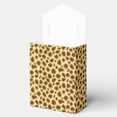 Leopard Print - Chocolate Brown en Camel Tan Bedankdoosjes (Geopend)