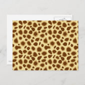 Leopard Print - Chocolate Brown en Camel Tan Briefkaart (Voorkant / Achterkant)