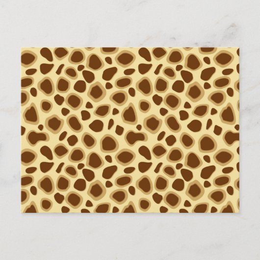 Leopard Print - Chocolate Brown en Camel Tan Briefkaart (Voorkant)