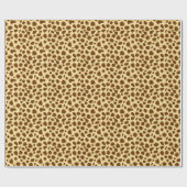 Leopard Print - Chocolate Brown en Camel Tan Cadeaupapier (Vlak)