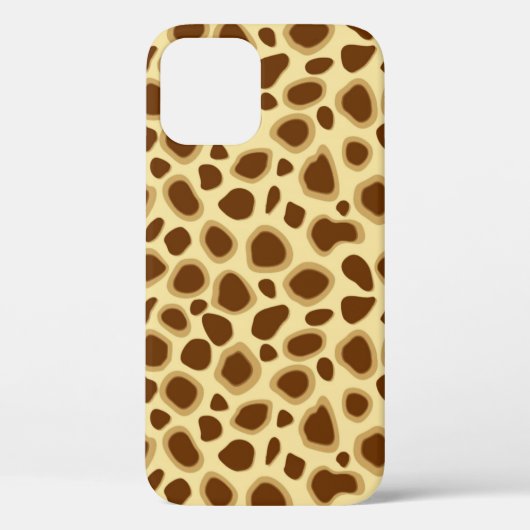 Leopard Print - Chocolate Brown en Camel Tan Case-Mate iPhone Case (Achterkant)