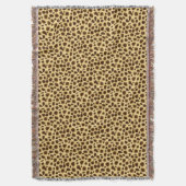 Leopard Print - Chocolate Brown en Camel Tan Deken (Voorkant Verticaal)