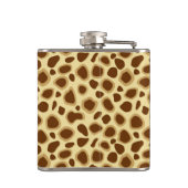 Leopard Print - Chocolate Brown en Camel Tan Heupfles (Achterkant)