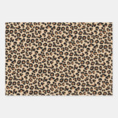 Leopard Print, Classic Black en Tan Inpakpapier Vel (Voorkant 2)