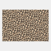 Leopard Print, Classic Black en Tan Inpakpapier Vel (Voorkant)