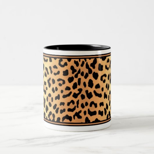 Leopard Print Coffee/Tea/Caca Cup Mok (Center)