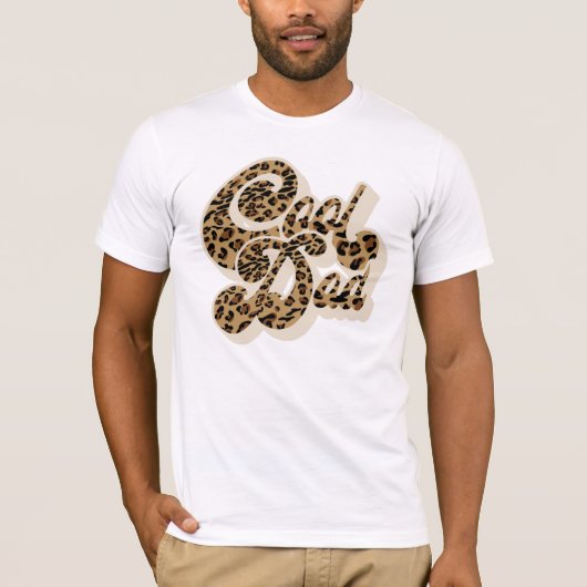 Leopard Print Cool Dad Matching Mama en mij T-shirt (Voorkant)