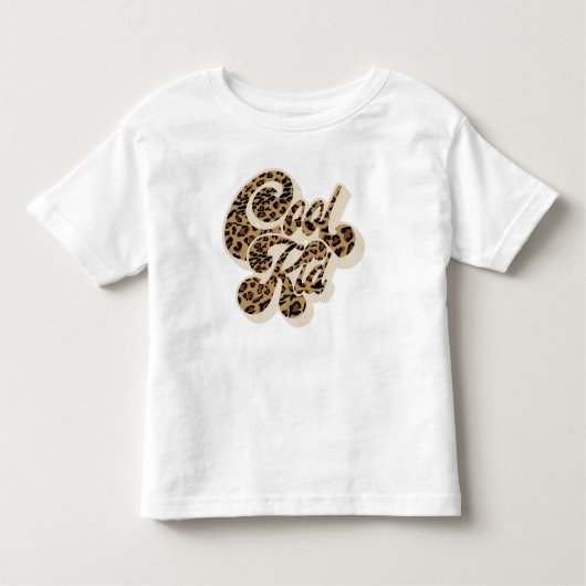 Leopard Print Cool Kind Matching Mam and Me Kinder Shirts (Voorkant)