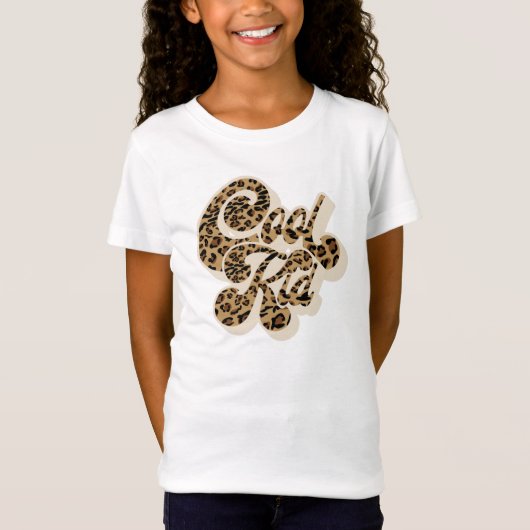 Leopard Print Cool Kind Matching Mam and Me T-shirt (Voorkant)