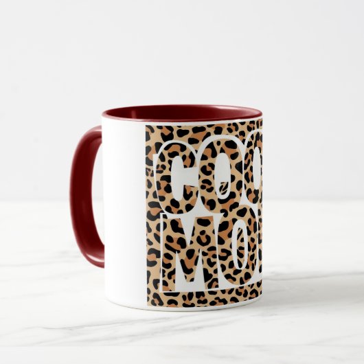 Leopard Print Cool Mom Stijlvolle Moederdag Mok (Voorkant links)