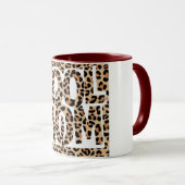 Leopard Print Cool Mom Stijlvolle Moederdag Mok (Voorkant rechts)
