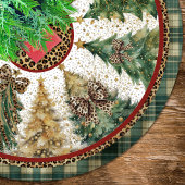 leopard print coquette bows christmas trees custom kerstboom rok