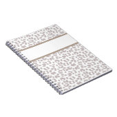 Leopard Print Custom Personated Notitieboek Journa (Rechterzijde)
